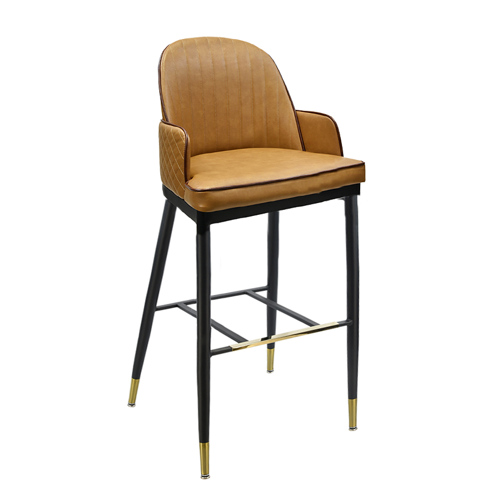 Coral Barstool - BM-3912 (Custom, TSS Fabric, TSS Fabric, TSS Fabric, No, No, No, No, No, Deluxe Metal Glide, No, None, No)
