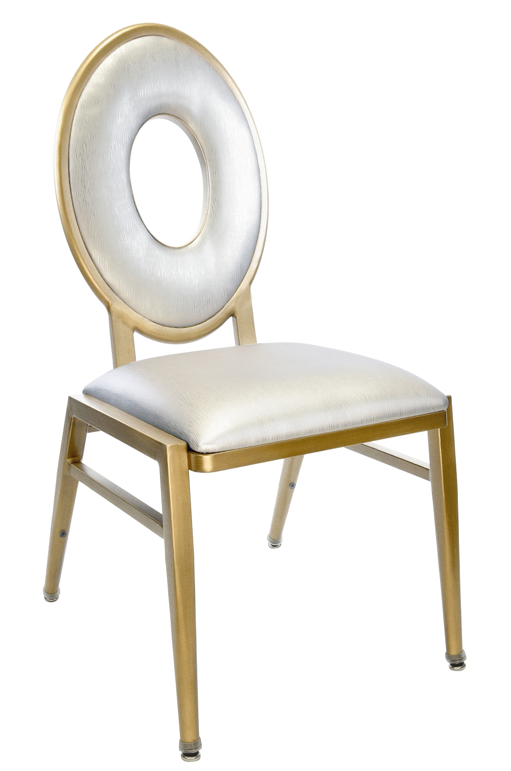 Rhythm Oval Chair - CA-3955O (Gold Pearl #64, TS1855-01, TS1855-01, TS1855-01, Pullover, No, No, No, No, Deluxe Metal Glide, No, None)