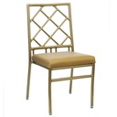 Chiavari Diamond Petit Chair - CM-3638 (Custom, TSS Fabric, Boxed, No, No, Deluxe Metal Glide, No)