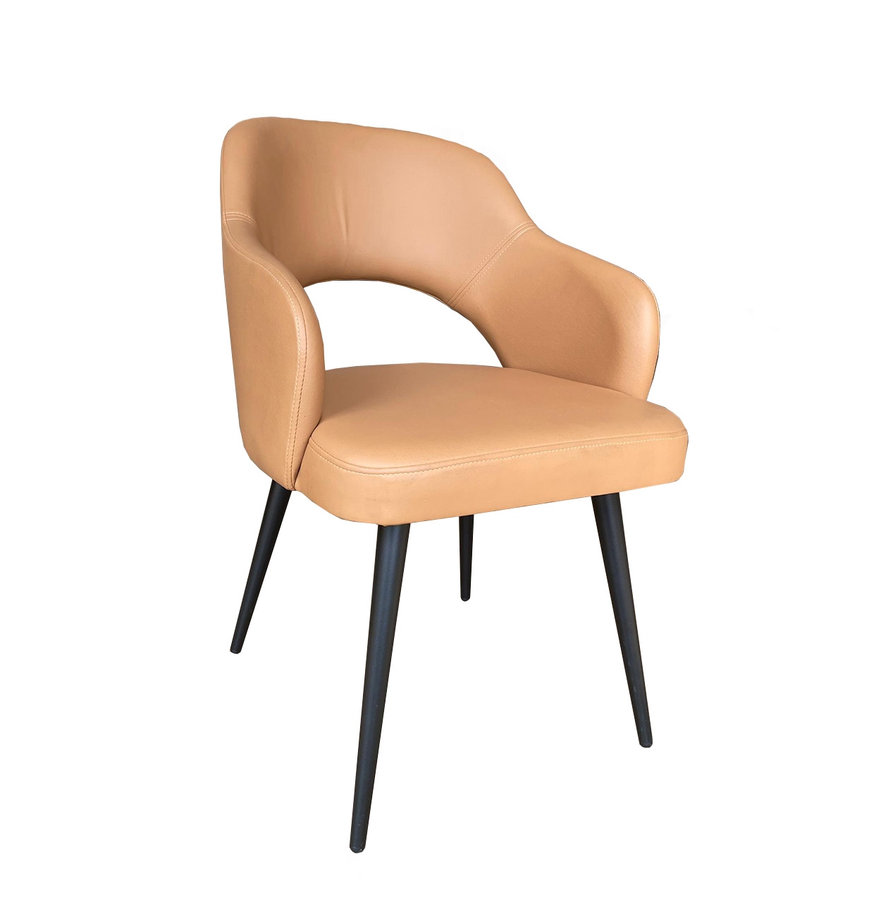 Holden Chair - CM-4073-A (Matte Black #11, TSS Fabric, TSS Fabric, TSS Fabric, No, No, No, No, No, Plastic Glides, No, None, No)