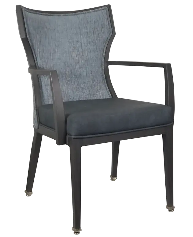 Reims Arm Chair - CA-4124-A (Custom, Concertex, Concertex, Concertex, Boxed, No, Closed, No, No, No, No, Deluxe Metal Glide, No, No, No)
