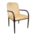 Parigi Arm Chair - CA-0602-A (Teak #26, Austin Blue-8502-08, Austin Blue-8502-08, Austin Blue-8502-08, No, None, No, No, No, No, Deluxe Metal Glide, No, None)
