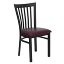 Regency Chair - CM-0972 (Matte Black #11, Wood Seat, Plastic Glides, No, yes)