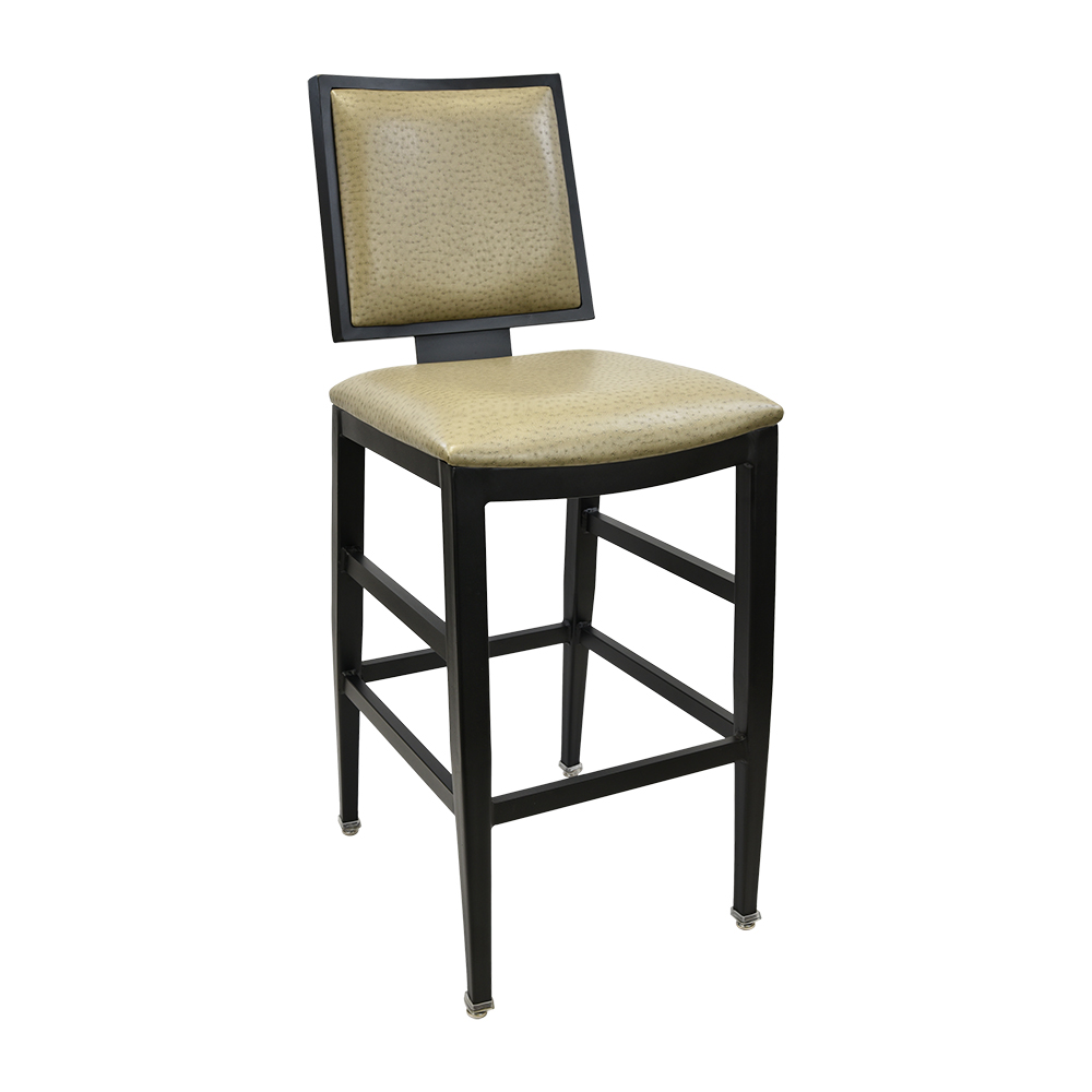 Soho Barstool - BA-3776 (Matte Black #11, Nassimi, Nassimi, Nassimi, Pullover, No, No, No, No, No, Deluxe Metal Glide, Brass, No, Standard, 30” - Footrest Height at 12")