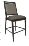 Ada Counter Stool - BA-3881 (Driftwood #79, C.O.M, C.O.M, C.O.M, Pullover, No, No, No, No, No, Deluxe Metal Glide, No, No, Standard, 30” - Footrest Height at 12", Brass, No)