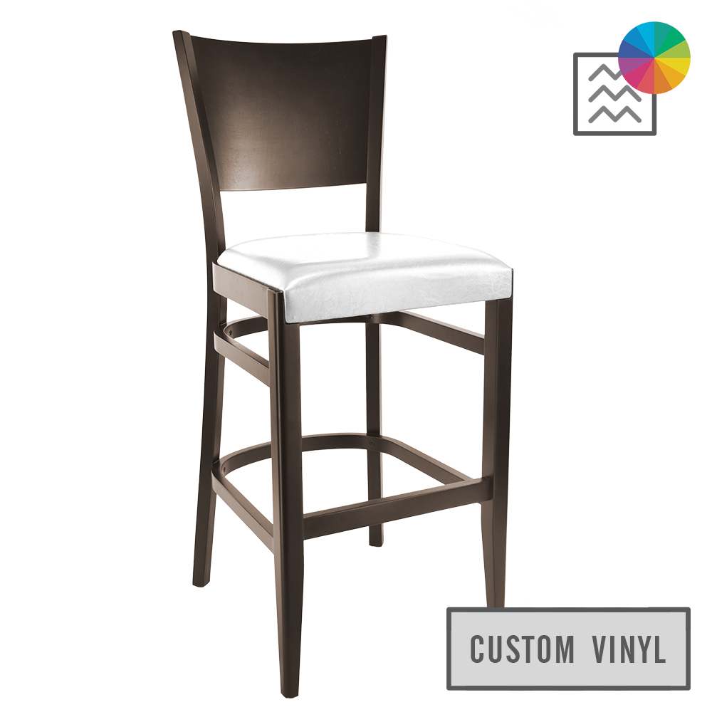 Glenn Barstool Walnut - BW-4012-QS (Tahoe Fabric - Georgetown Classic Copen)