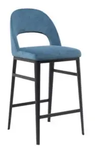 Evan Barstool/Counterstool - BM-4137-10 (Custom, TSS Fabric, TSS Fabric, TSS Fabric, No, No, No, No, No, Deluxe Metal Glide, No, None, Standard, 30” - Footrest Height at 12")