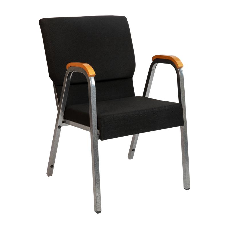 Church Chair II Arm - CM-3146-A (Caesious #31, Kraimer Black-TS 1859-08, Kraimer Black-TS 1859-08, Kraimer Black-TS 1859-08, Tubing 1, No, No, No, No, No, Deluxe Metal Glide, No, None, No)