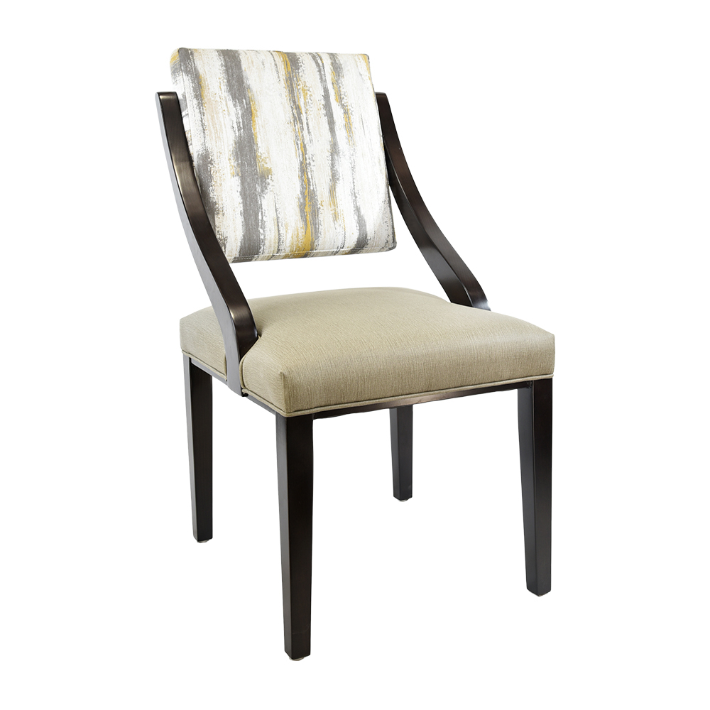 Conrad Chair - CW-3994 (Wood Walnut, TSS Fabric, TSS Fabric, TSS Fabric)
