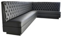 L Shape Booth Diamond Tufted - B-7004